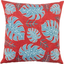 Soho Antiq Astra Yaprak Desenli Ipek Kırlent 50X50 cm