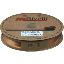 Popüler Sepet Biye Saten Katlı 062 Açık Hardal 2 cm 25 Metre %100 Polyester