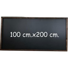 Allians Manyetik 100X200 cm Siyah Ahşap Çerçeveli Kara Tahta