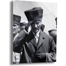 Shiny Art Atatürk Portre Cam Tablo - ATA060