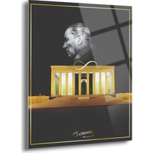 Shiny Art Anıtkabir ve Atatürk Portre Cam Tablo - ATA101