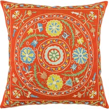 Soho Antiq Perni Işlemeli Suzani Kırlent 50X50 cm