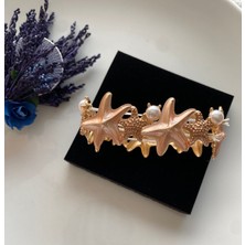 Tuar Store Deniz Yıldızı Tasarımlı Incili Lastikli Bileklik