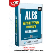 Pegem Akademi Yayıncılık 2026 Ales Sayısal Yetenek Matematik Tamamı Video Çözümlü E-Soru B