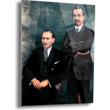 Shiny Art Atatürk Portre Cam Tablo - ATA059