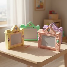 Allians Ev Desenli Çekmeli Manyetik Yazı Tahtası 32X32 cm