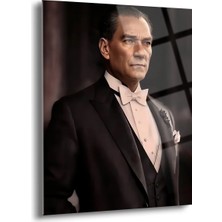 Shiny Art Atatürk Portre Cam Tablo - ATA067