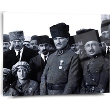 Shiny Art Atatürk Portre Cam Tablo - ATA028