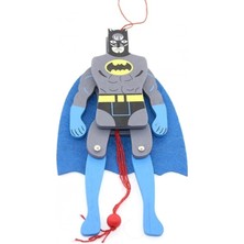 Ciyu Ticaret Ahşap Sallanan Batman Figür Hediyelik Dekoratif Duvar Süsü