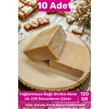 Carlburn #bitkiselsabun Güzel Kokulu El Yüz Saç Vücut Orijinal Bitkisel %100 Zeytinyağlı Sabun 120G - 10 Adet