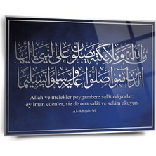Shiny Art Al-Azab 56 Yazılı Cam Tablo - ISL050