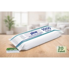 Pine Alkolsüz Vücut ve Perine Havlu Tip Islak Mendil 50*20 (1000 Yaprak)