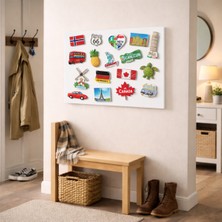 Allians Beyaz Metal Magnet Panosu 35X50 - Hatırlatıcı ve Dekoratif Duvar Panosu