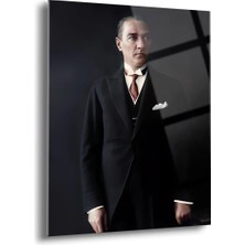 Shiny Art Atatürk Portre Cam Tablo - ATA095