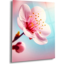 Shiny Art Kiraz Çiçeği Cam Tablo - MOD105