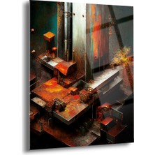 Shiny Art Paslı Makine Cam Tablo - MOD039