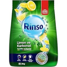 Indispensablely Rinso Toz Çamaşır Deterjanı Limon Karbonat Renkliler Beyazlar Için 6 kg