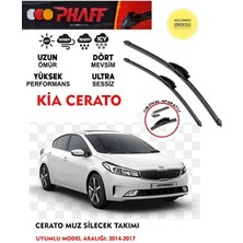Duolight Kia Cerato Silecek Silgeç Silgi Takımı 2015 Model Araca Özel Aparat