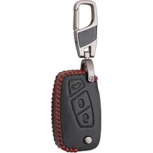 Indispensablely Alisveristime Deri Anahtar Kılıfı (Fiat Punto, Doblo, Fiorino, Bravo, Ducato, Panda, Stilo ile Uyum