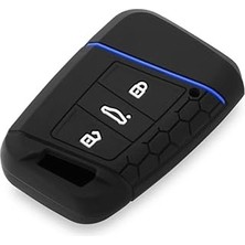 Indispensablely Parça Deponuz (981) Silikon Anahtar Kılıf. Anahtar Kabı Volkswagen ile Uyumlu