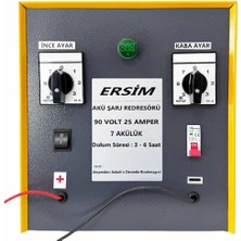 Universal ERSIM Akü Şarj Cihazı 90 V 25 Amper 7 Akülük