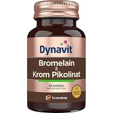 Indispensablely Dynavit Bromelain (Ananas Ekstresi)&amp;krom Pikolinat 60 Bitkisel Kapsül - Ödem Atımı&amp;diyetisy