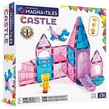Indispensablely Magna-Tiles Castle 25 Parça Manyetik Yapı Seti, Orijinal Manyetik Yapı Markası