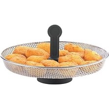 Indispensablely XA7010 Pişirme Sepeti, 18/8, Siyah, Paslanmaz Çelik