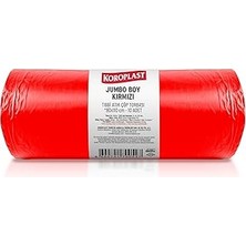 Indispensablely Koroplast Büzgülü Atık Poşeti Boy 80X110 cm 10X10&APOS;LU Sızdırmaz Yırtılmaz Profesyon
