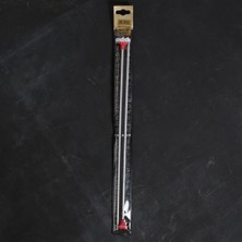 Özgün Adım Addı Kalpli 5mm 40CM Klasik Alüminyum Örgü Şişi -