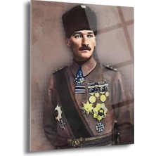 Shiny Art Atatürk Portre Cam Tablo - ATA014