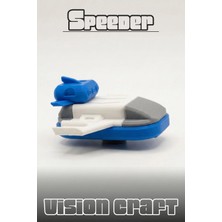 Modelerman Design Terra Speeder Araç Figür 3D Baskı Model Koleksiyon Oyun Diorama Kişiselleştirilebilir Hediye