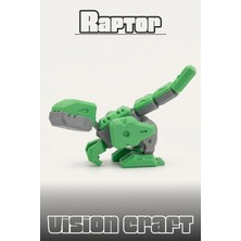 Modelerman Design Mecha Raptor Robot Figür 3D Baskı Model Koleksiyon Oyun Diorama Kişiselleştirilebilir Hediye