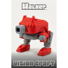 Modelerman Design Howitzer Walker Robot Figür 3D Baskı Model Koleksiyon Oyun Diorama Kişiselleştirilebilir Hediye