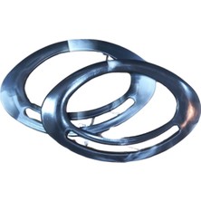 Popüler Sepet Çanta Sapı Oval Siyah-Beyaz 18 cm