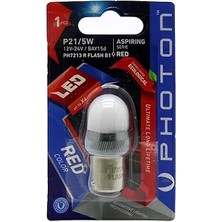Indispensablely Photon Ampul P21/5W 12-24V Kırmızı Flash (Tekli Blister)
