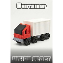 Modelerman Design Container Hauler Figür 3D Baskı Model Koleksiyon Oyun Diorama Kişiselleştirilebilir Hediye