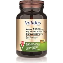 Indispensablely Validus Algae Oil + Fig Seed Oil + Curcumin 30 Softgel