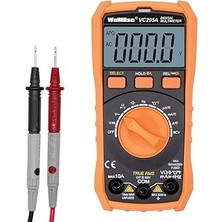 Indispensablely Wellhise VC205A Ölçü Aleti Multimetre Avometre Ncv Işıklı Ekran Isı Ölçer El Feneri