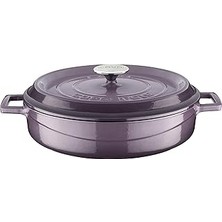 Indispensablely Lava Döküm Çok Amaçlı Yayvan Tencere Trendy Serisi, Çap 28CM