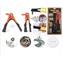 Indispensablely Kalınlık Tek Yönlü El Perçin Tabancası 40 Yedekli 4 Çeşit Perçim