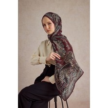 QEF Pamuk Şal Flow Bordo