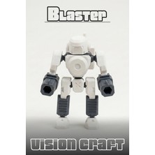 Modelerman Design Ion Blaster Mecha Robot Figür 3D Baskı Model Koleksiyon Oyun Diorama Kişiselleştirilebilir Hediye