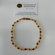 vitvit Sertifikalı Damla Kehribar Bebek Kolye