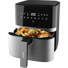 Indispensablely Cecotec Cecofry 5500 Pro, 5.5l Air Fryer Xl, 1700 W, Perfectcook Teknolojisi, 8 Pişirme Modu