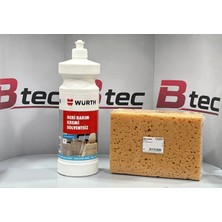 Würth Deri Bakım Kremi Solventsiz 1l ve Oto Yıkama Süngeri