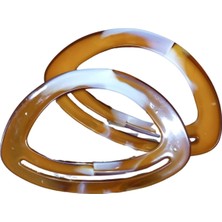 Popüler Sepet Çanta Sapı Oval Kahverengi 18 cm