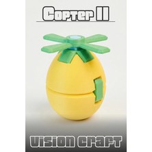 Modelerman Design Mini Egg-Copter Figür 3D Baskı Model Koleksiyon Oyun Diorama Kişiselleştirilebilir Hediye