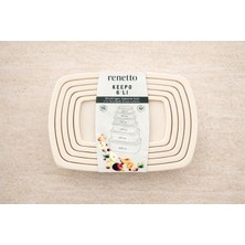 6'lı Iç Içe Geçen Saklama Kabı/buzdolabı Düzeni/piknik ve Ofis Amaçlı Pratik Kullanım