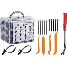 Indispensablely Busstier Araç Tamir Trim Seti Oto Klips Fastener 630 Parça Döşeme Sökme Aparatı Kapı Panel Tampon B